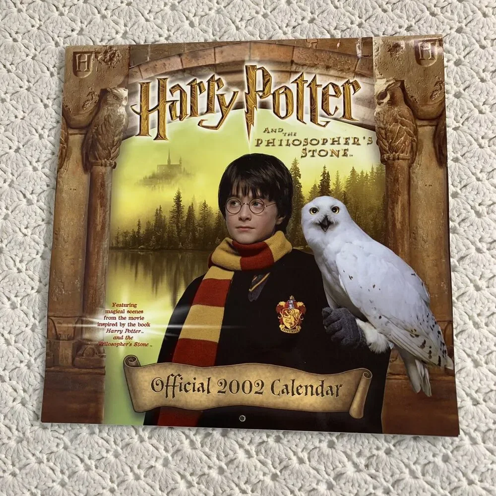 Lot 2 Vintage Harry Potter calendar 2001 Hogwarts Gryffindor 2002 Philosophers